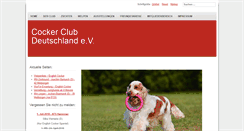 Desktop Screenshot of cockerclub.de